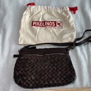 Pikolinos Faura Brown Leather Crossbody Bag NWOT